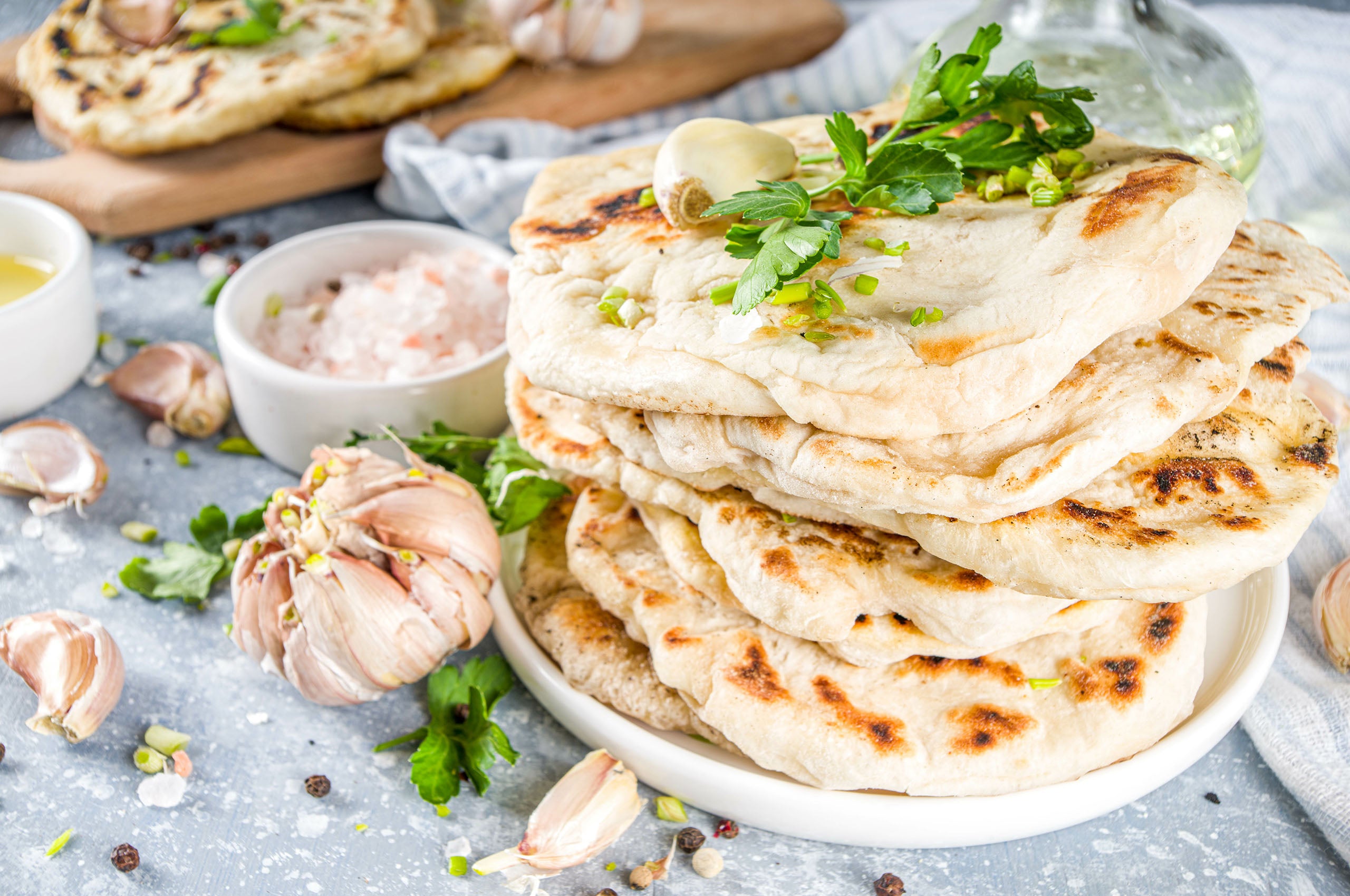 Gewürztes Naanbrot