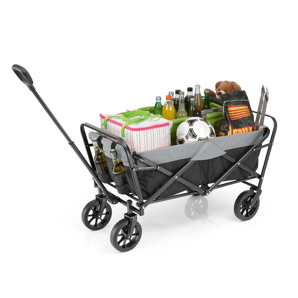 EASYmaxx Bollerwagen mit Dach - faltbar