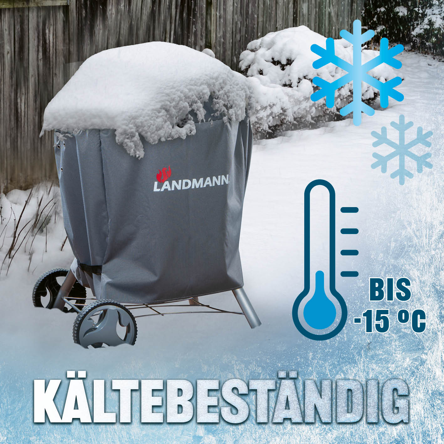 Wetterschutzhaube Premium - 90x70x70 cm - grau