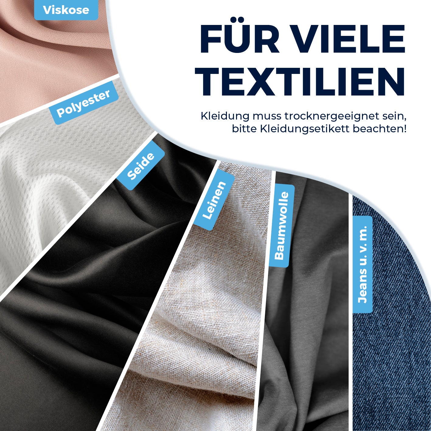 Hemden- & Blusenbügler Kompakt - weiß/silber für viele Textilien wie Seide, Viskose, Leinen, Baumwolle, Polyester und Jeans geeignet.