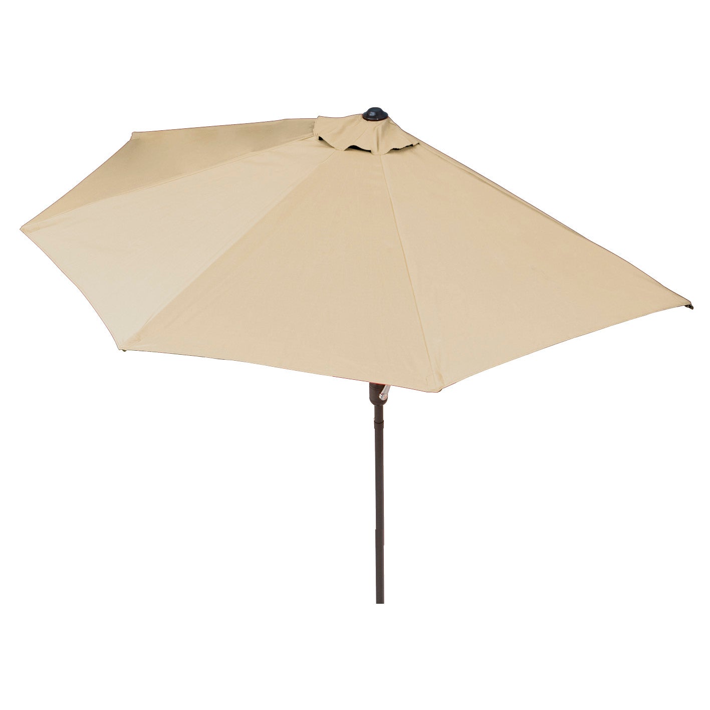 Sonnenschirm mit UV-Schutz - halbrund  270x140 cm - beige
