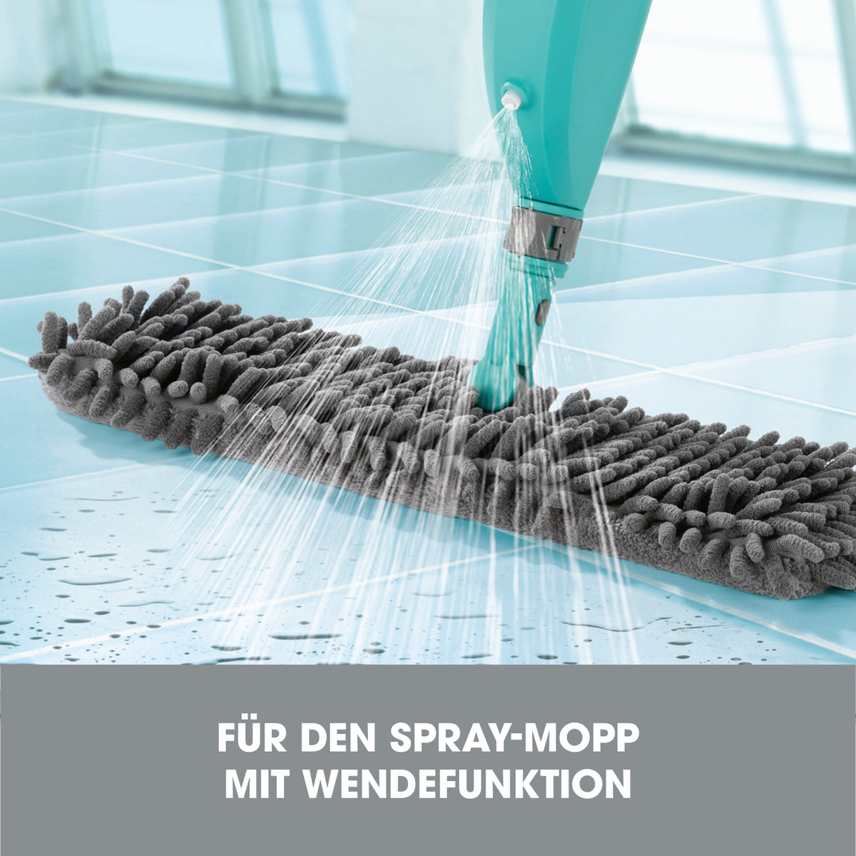 Ersatz-Wischtücher - Für Spray-Mopp mit Wendefunktion - 2er-Set beim Wischen auf Fliesen