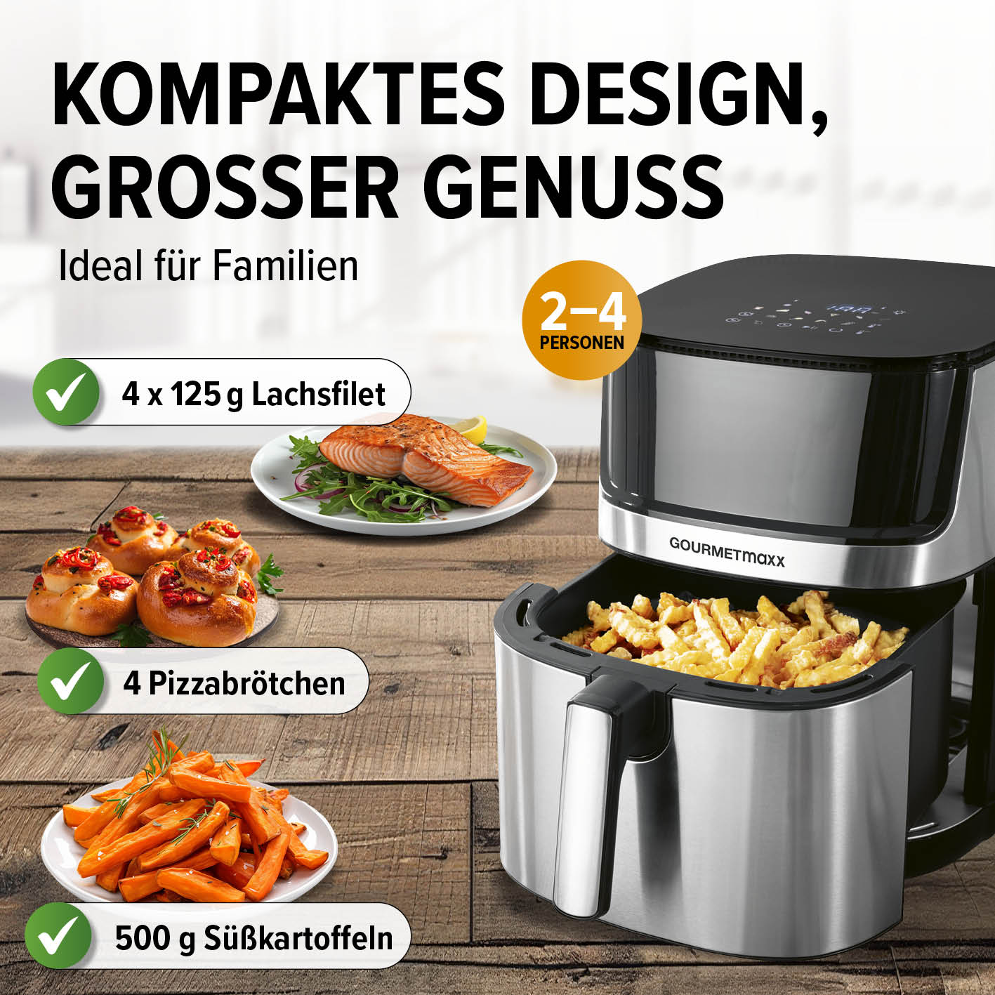 Heißluftfritteuse - 7,5 l