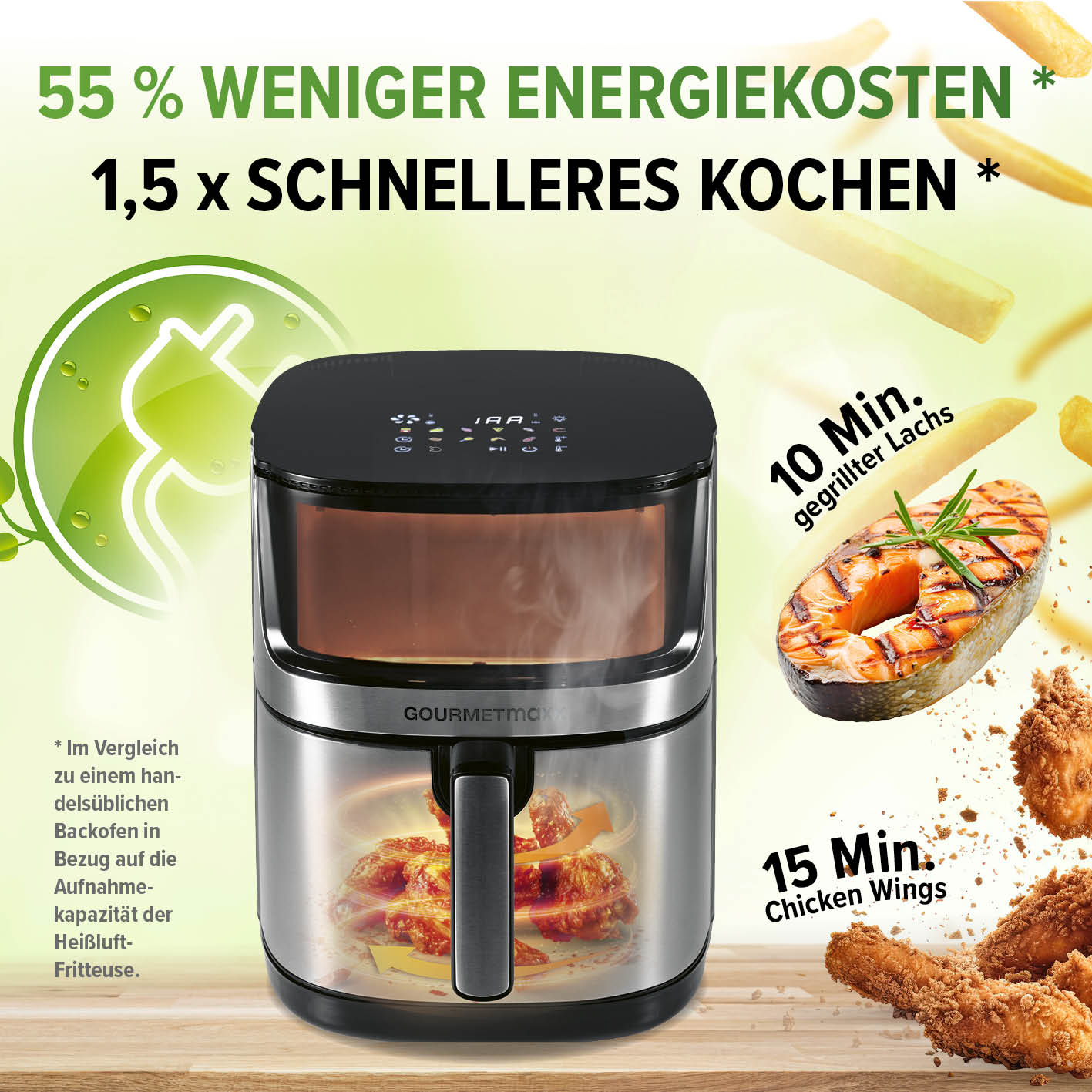 Heißluftfritteuse - 7,5 l