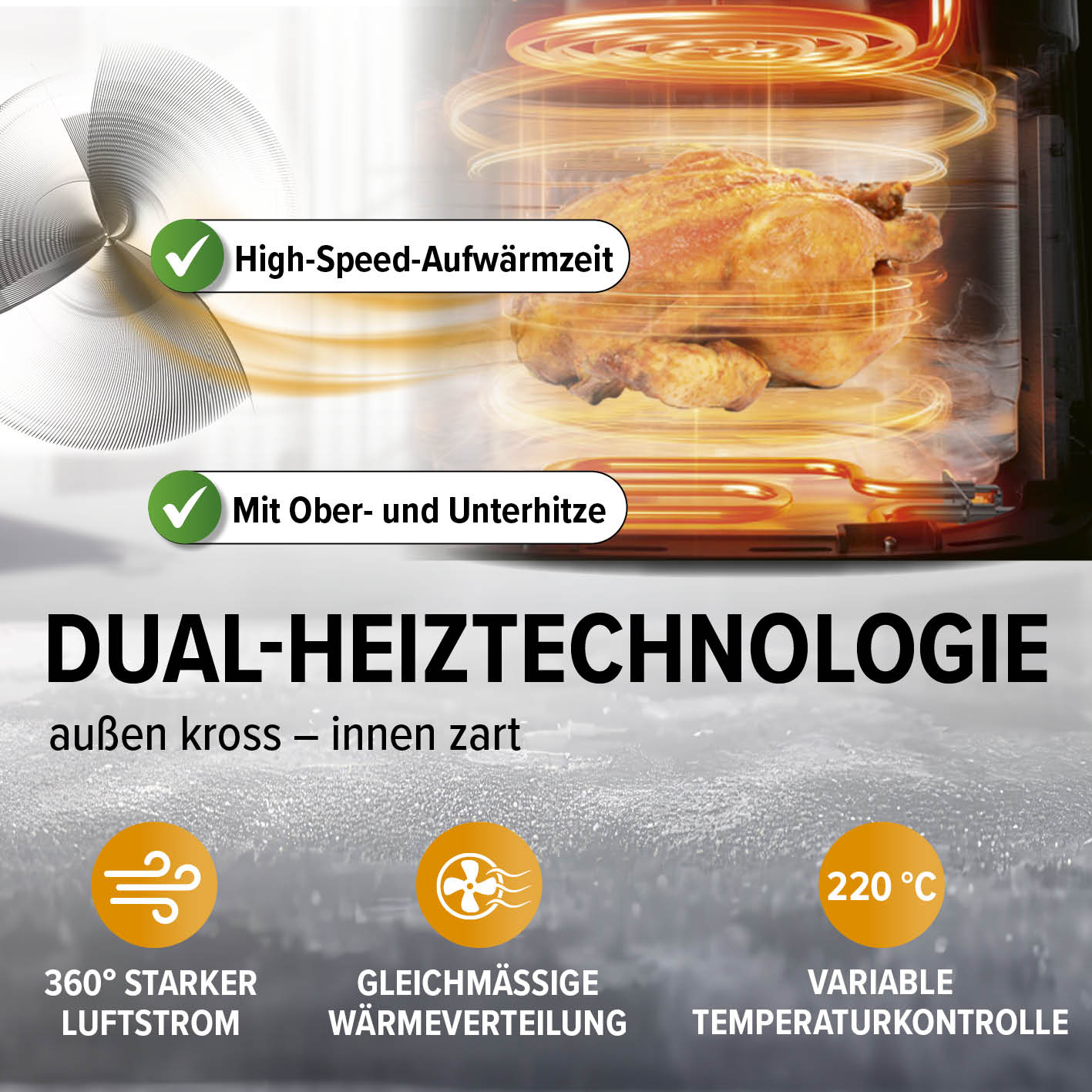 Heißluftfritteuse - 7,5 l