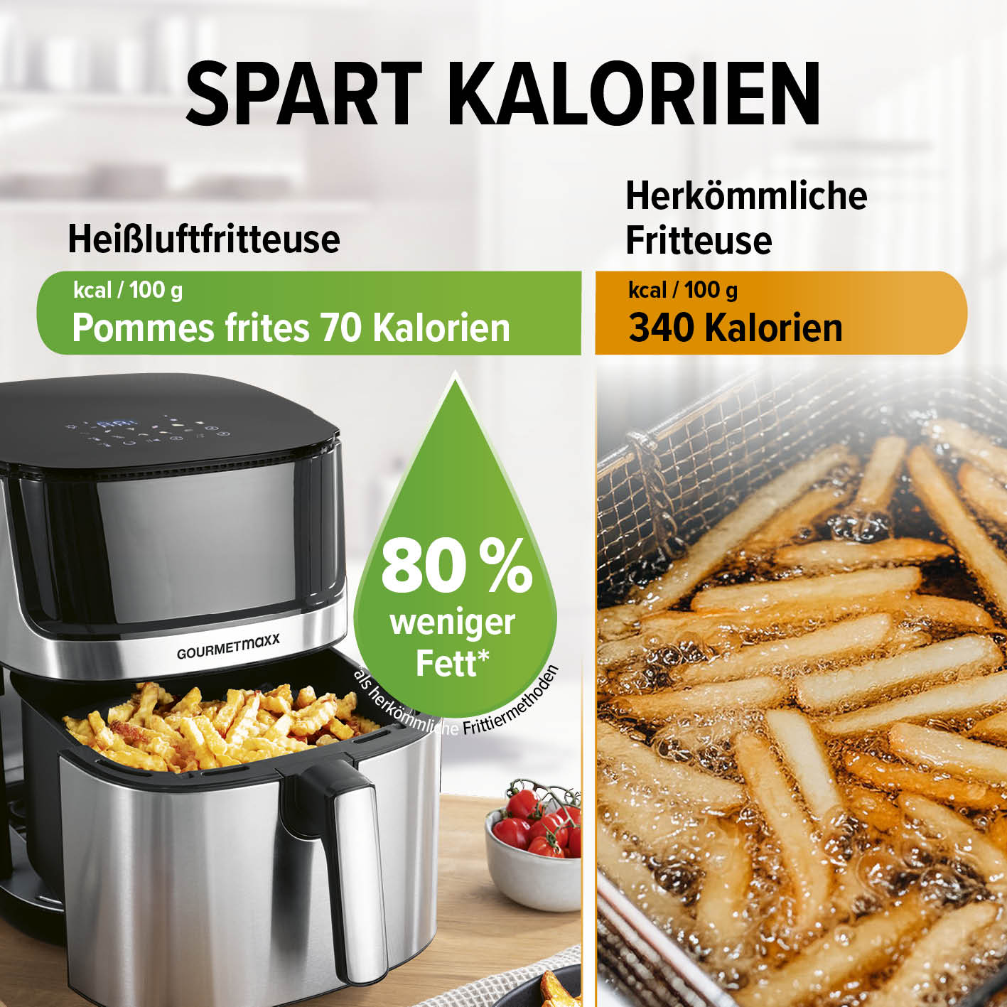 Heißluftfritteuse - 7,5 l