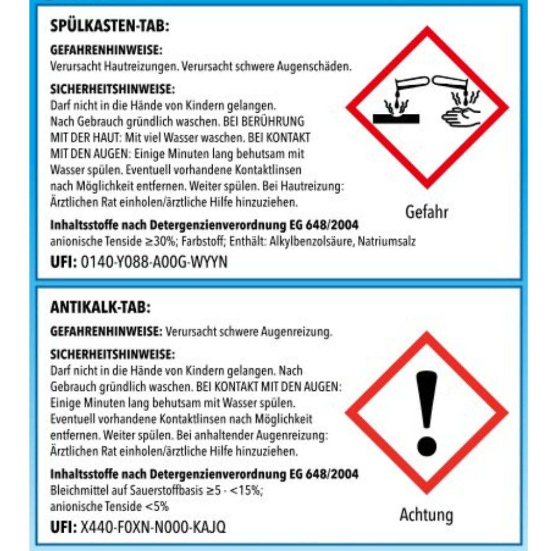 WC-Star Spülkasten-Hygiene-Set (1x Spülkasten-Einhänger + 2x Spülkasten-Tab + 1x Antikalk-Tab)