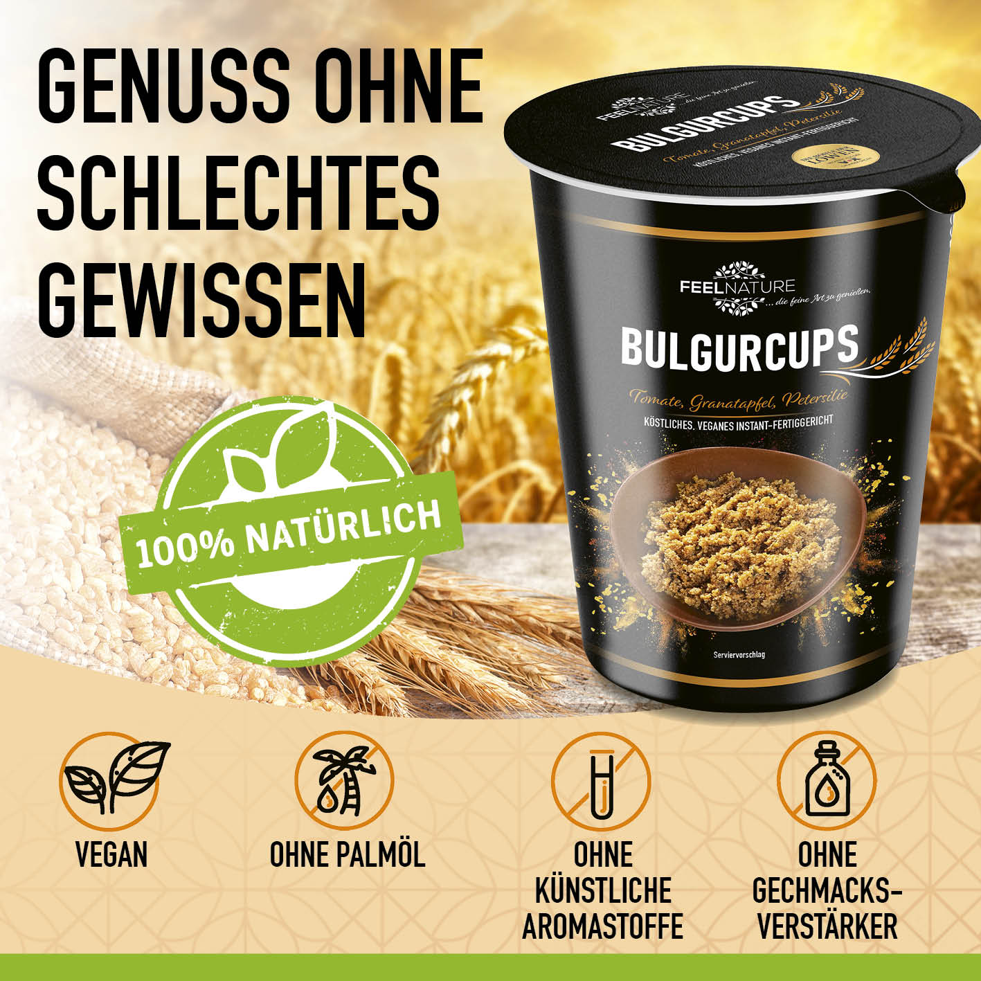 Bulgurcups - Kisir - Bulgur mit Tomate, Granatapfel & Petersilie