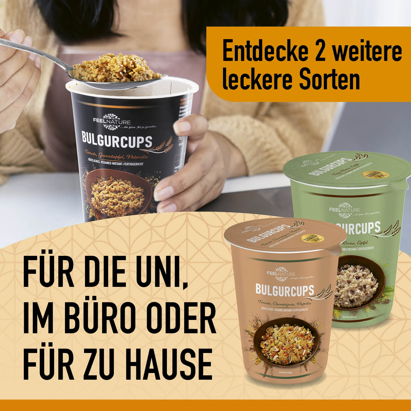 Bulgurcups - Kisir - Bulgur mit Tomate, Granatapfel & Petersilie
