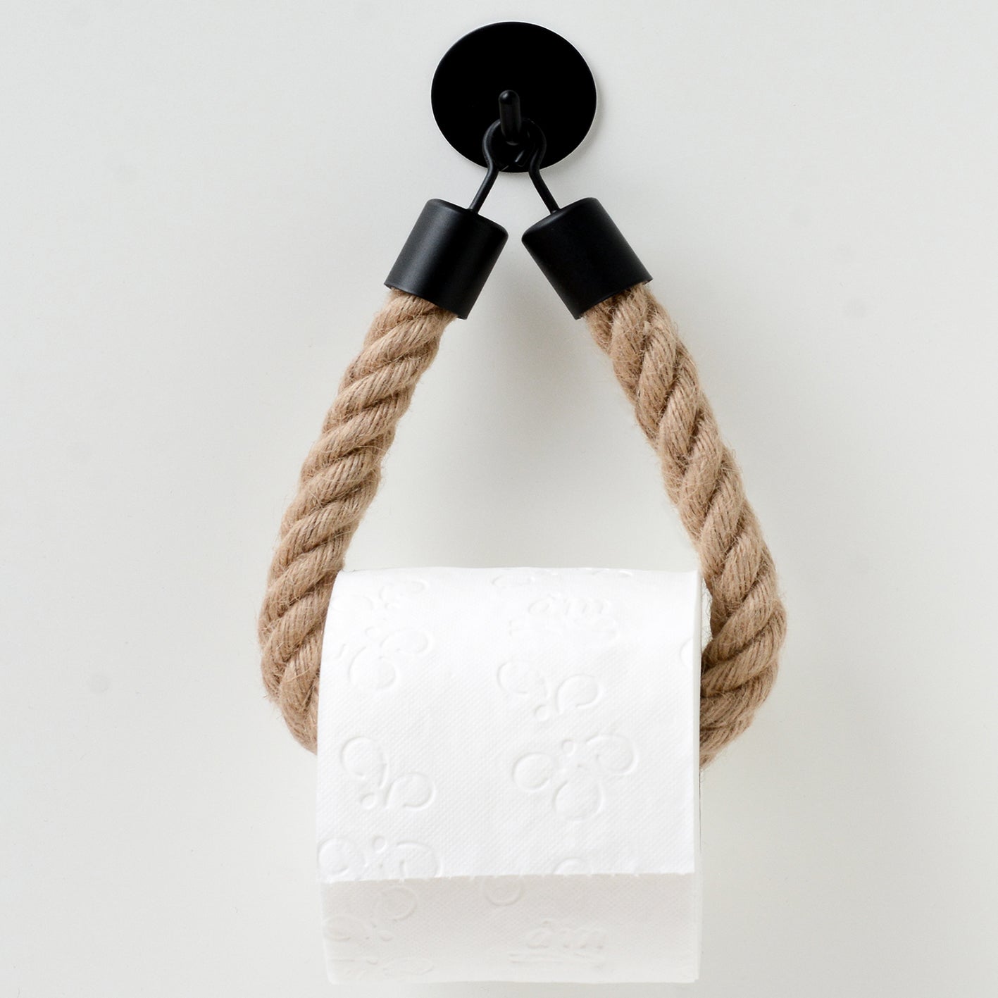 Toilettenpapierhalter ohne Bohren - Mattschwarz