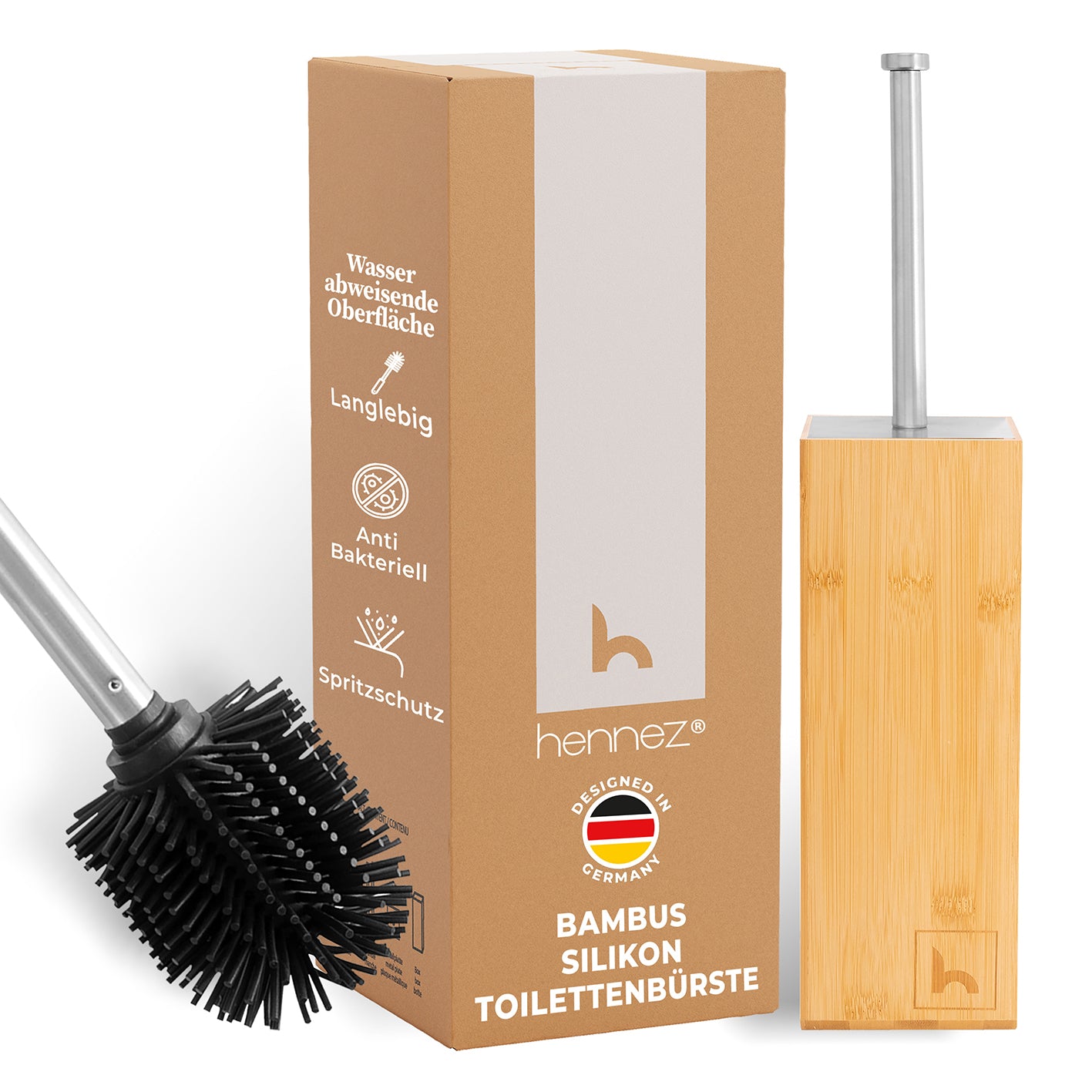 Silikon Toilettenbürste – Hygienisch, schnelltrocknend & stilvoll
