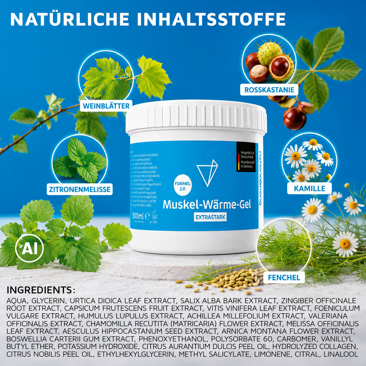 Muskel-Wärme-Gel - 500 ml