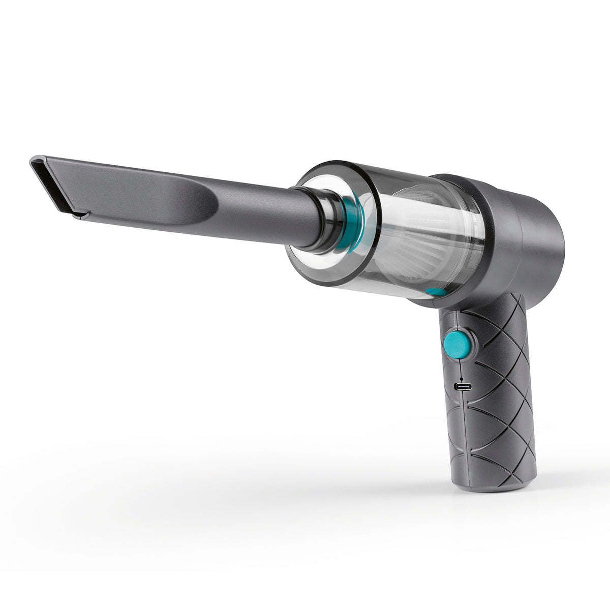 2-in-1-Akkusauger - Grau/Blau