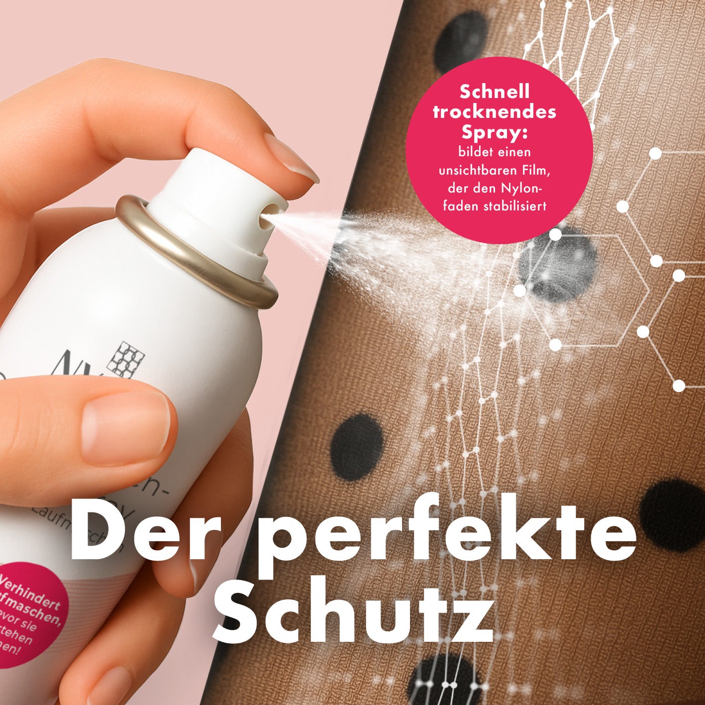 Strumpfhosen Schutzspray – schützt vor Laufmaschen, transparent