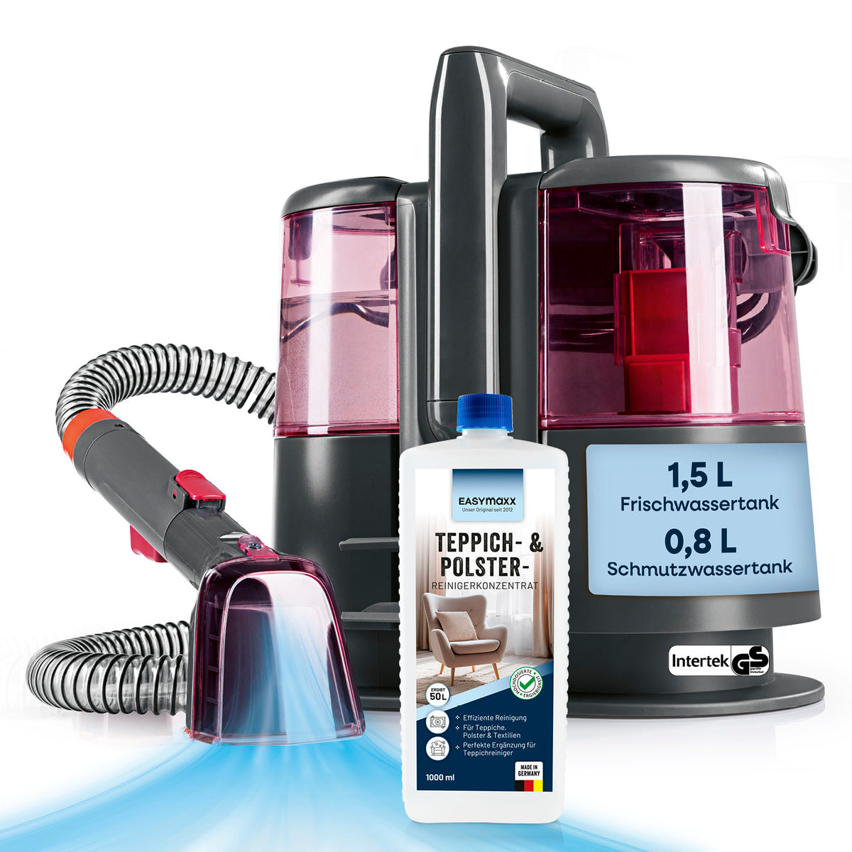 Extrastark gegen Flecken! Der CLEANmaxx Teppichreiniger Pro Power