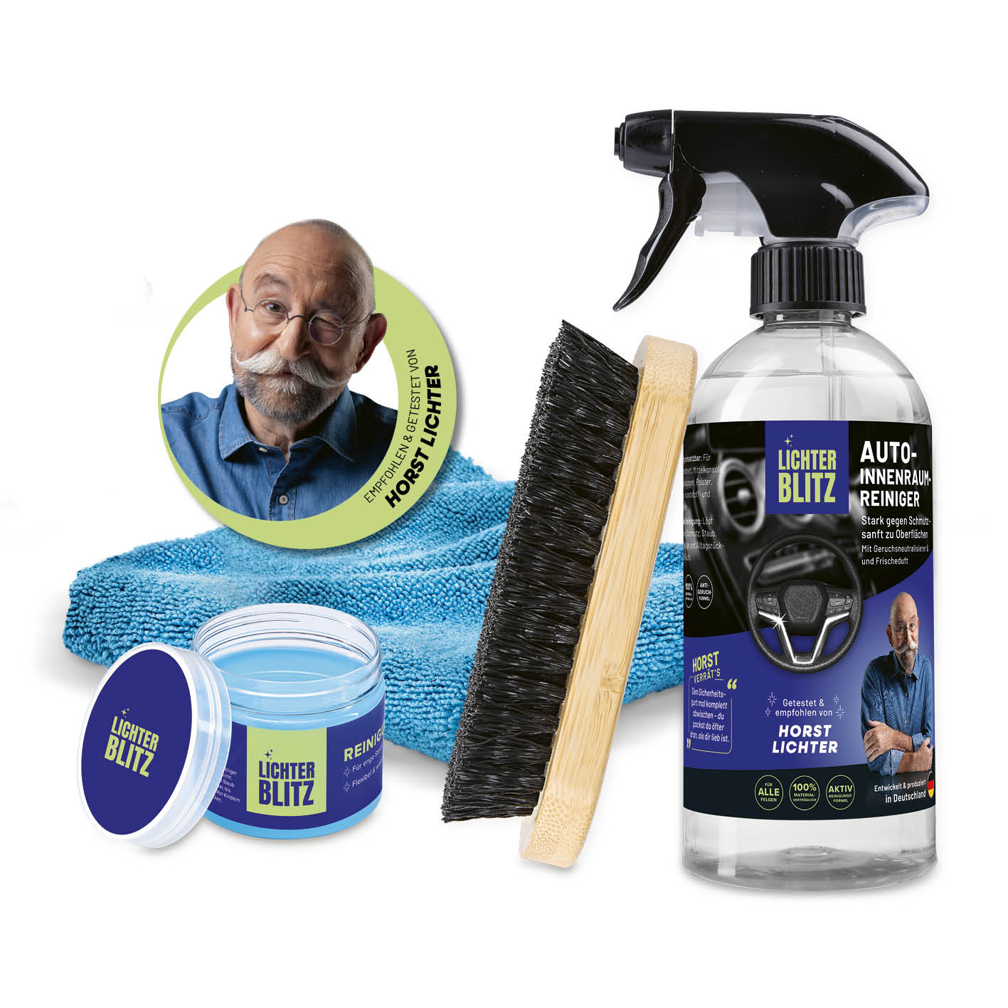 Reinigungsset Autoinnenräume – 4-teilig