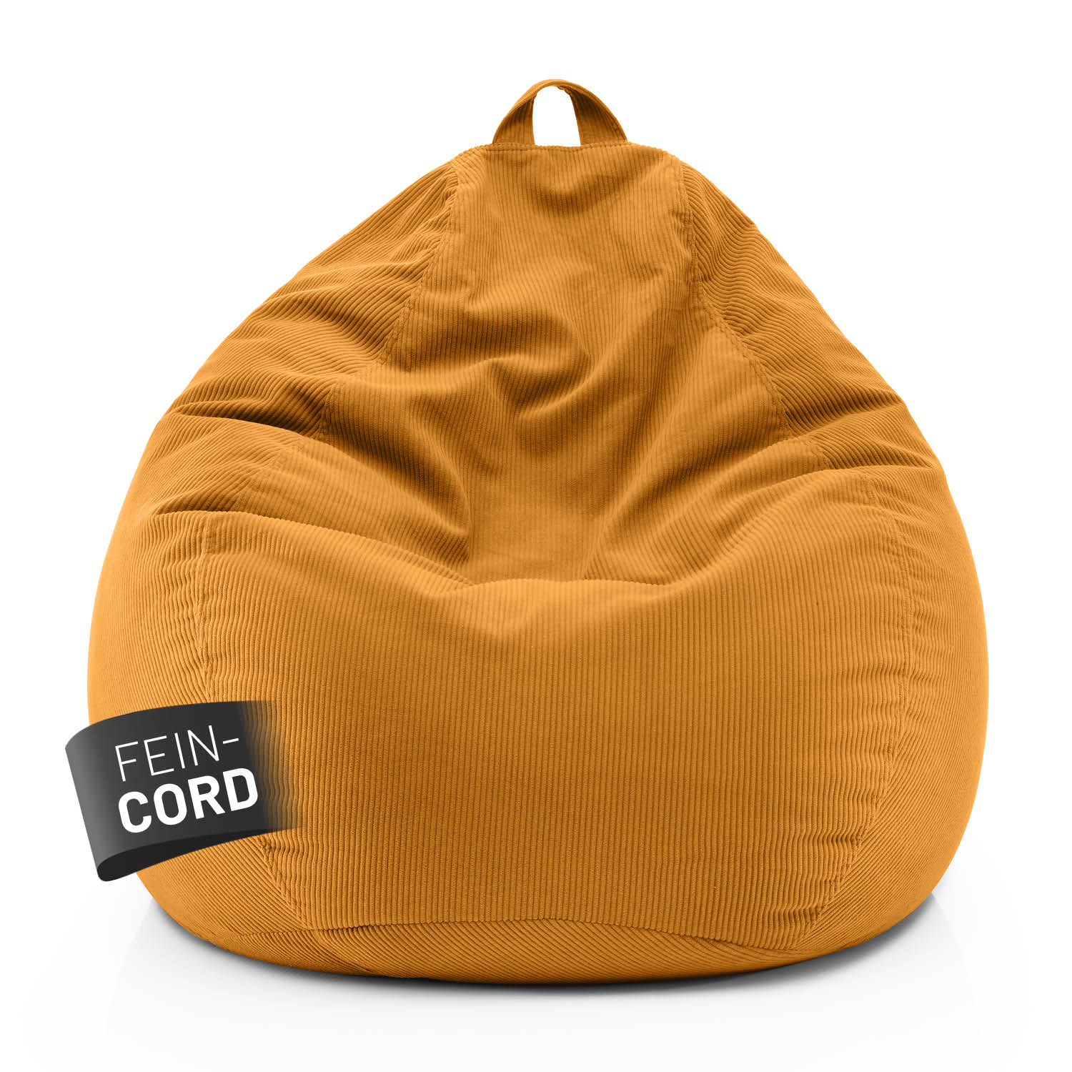 Comfort Line Sitzsack Feincord XXL - 315 L - Senfgelb