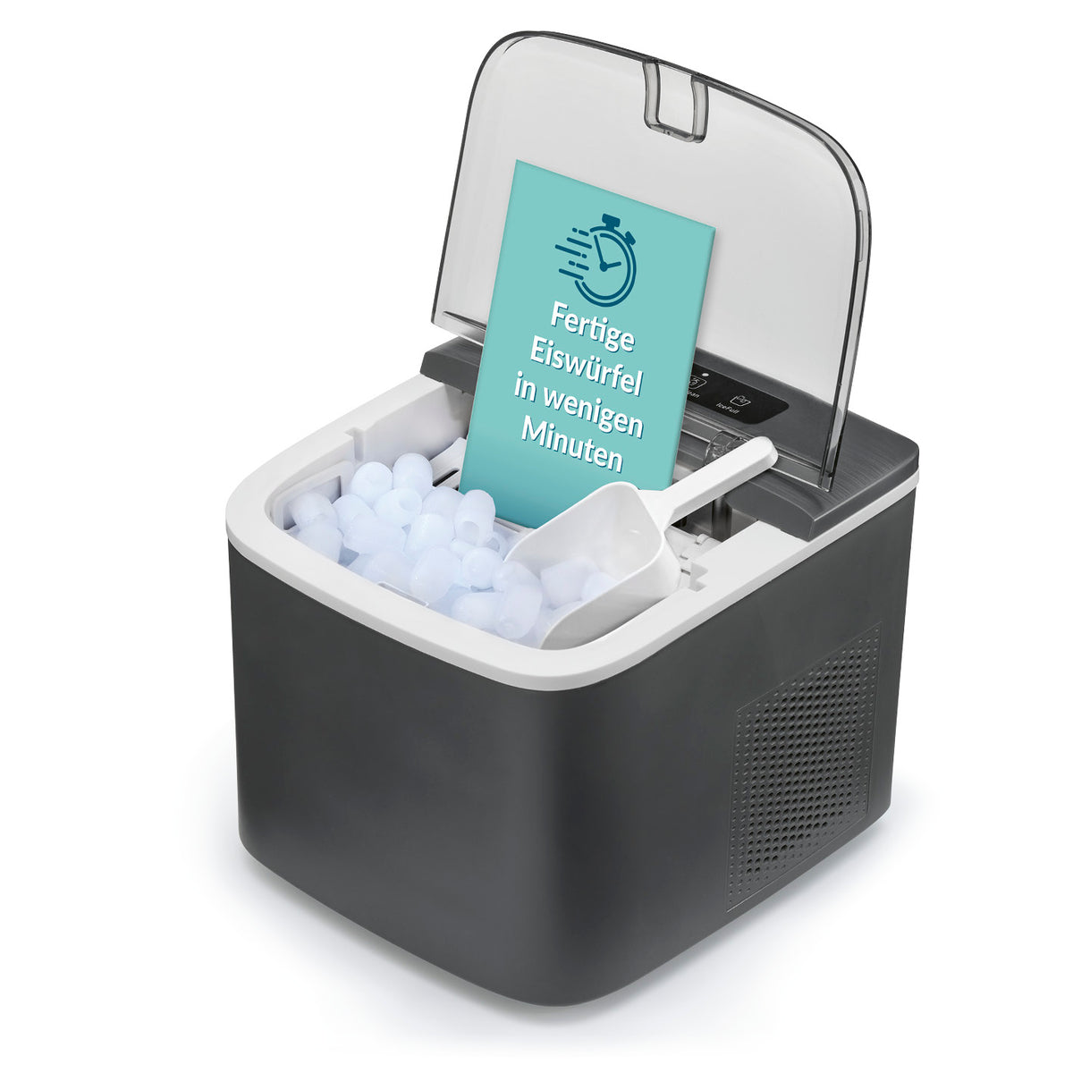 Eiswürfelmaschine kaufen? Die GOURMETmaxx Eiswürfelmaschine klein!