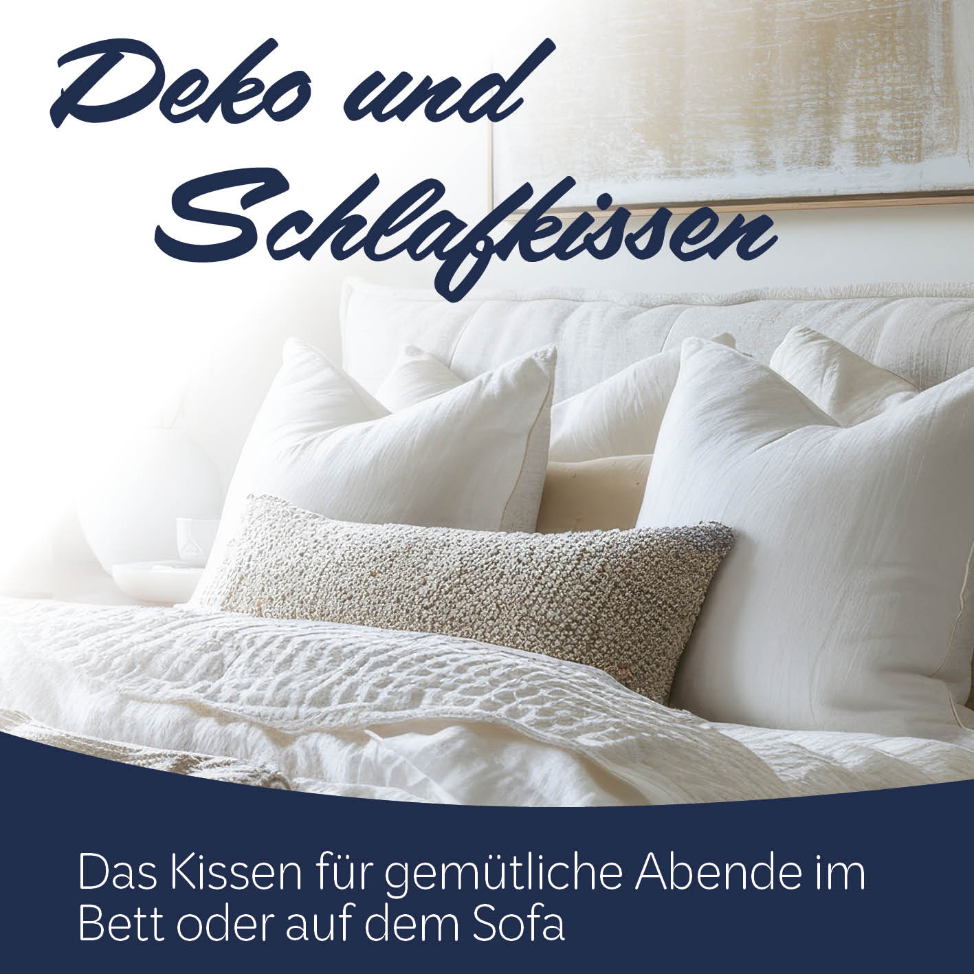 Microfaser Kopfkissen gesteppt - 80 x 80 cm - 2er-Set