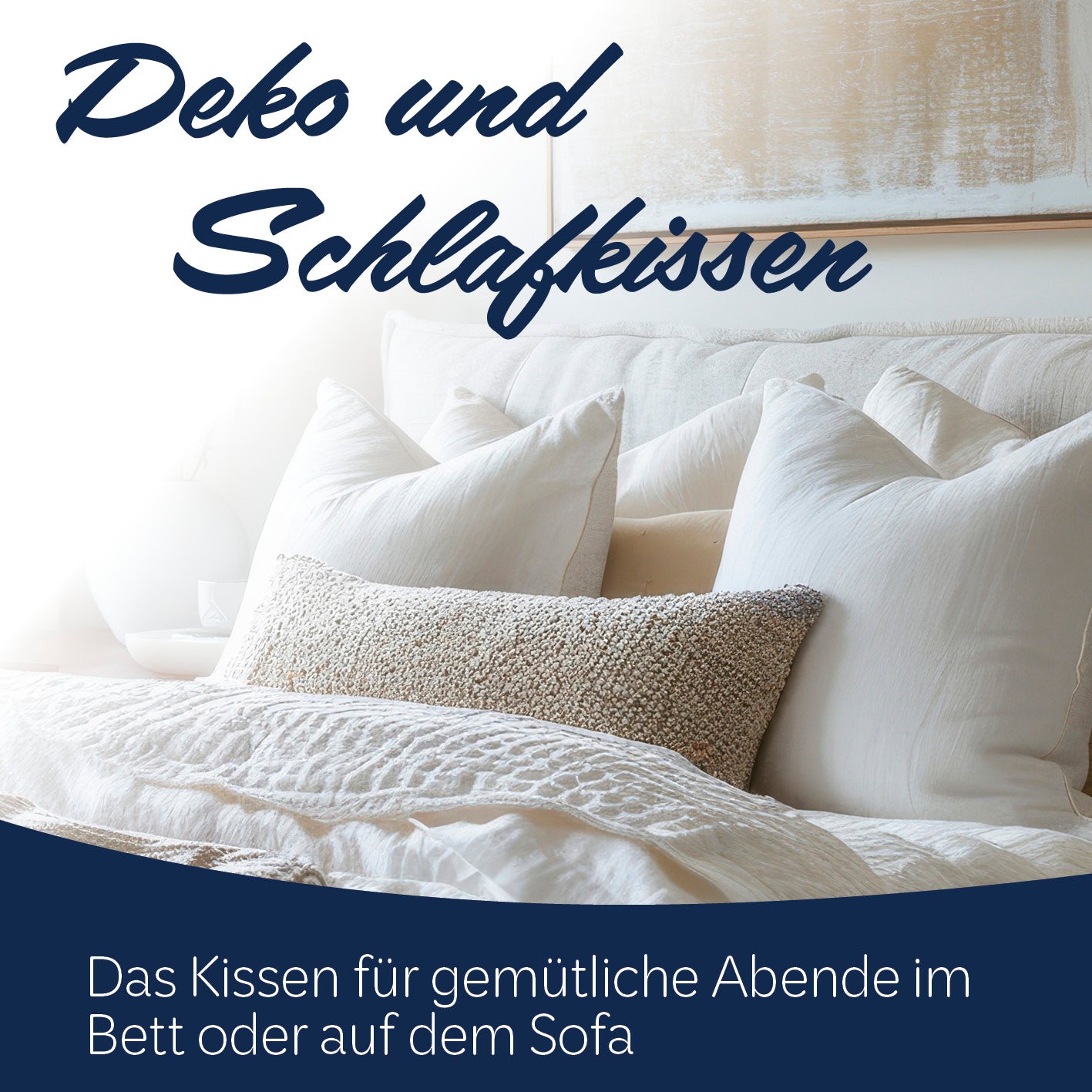 Microfaser Kopfkissen - Gesteppt - 40 x 80 cm - Weiß, waschbar, formstabil und ideal für Allergiker für erholsamen Schlaf.