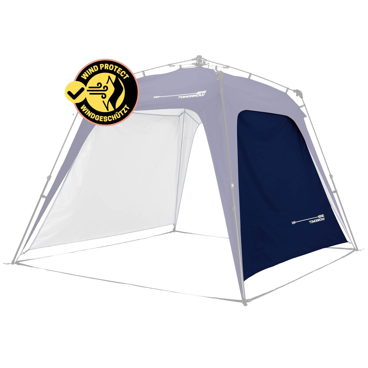 Pop Up Pavillon Gartenzelt - Seitenwand - Navy