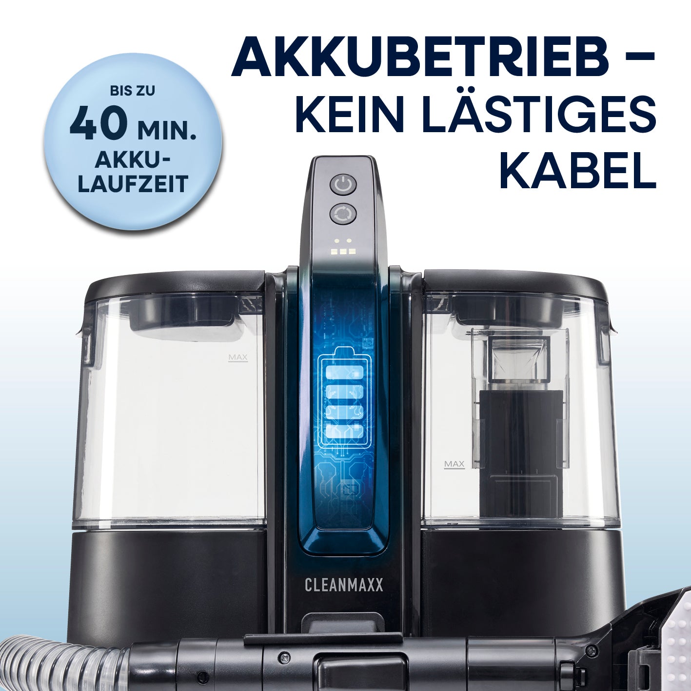 Akku-Polster- & Teppichreiniger Pro inkl. Reinigungskonzentrat