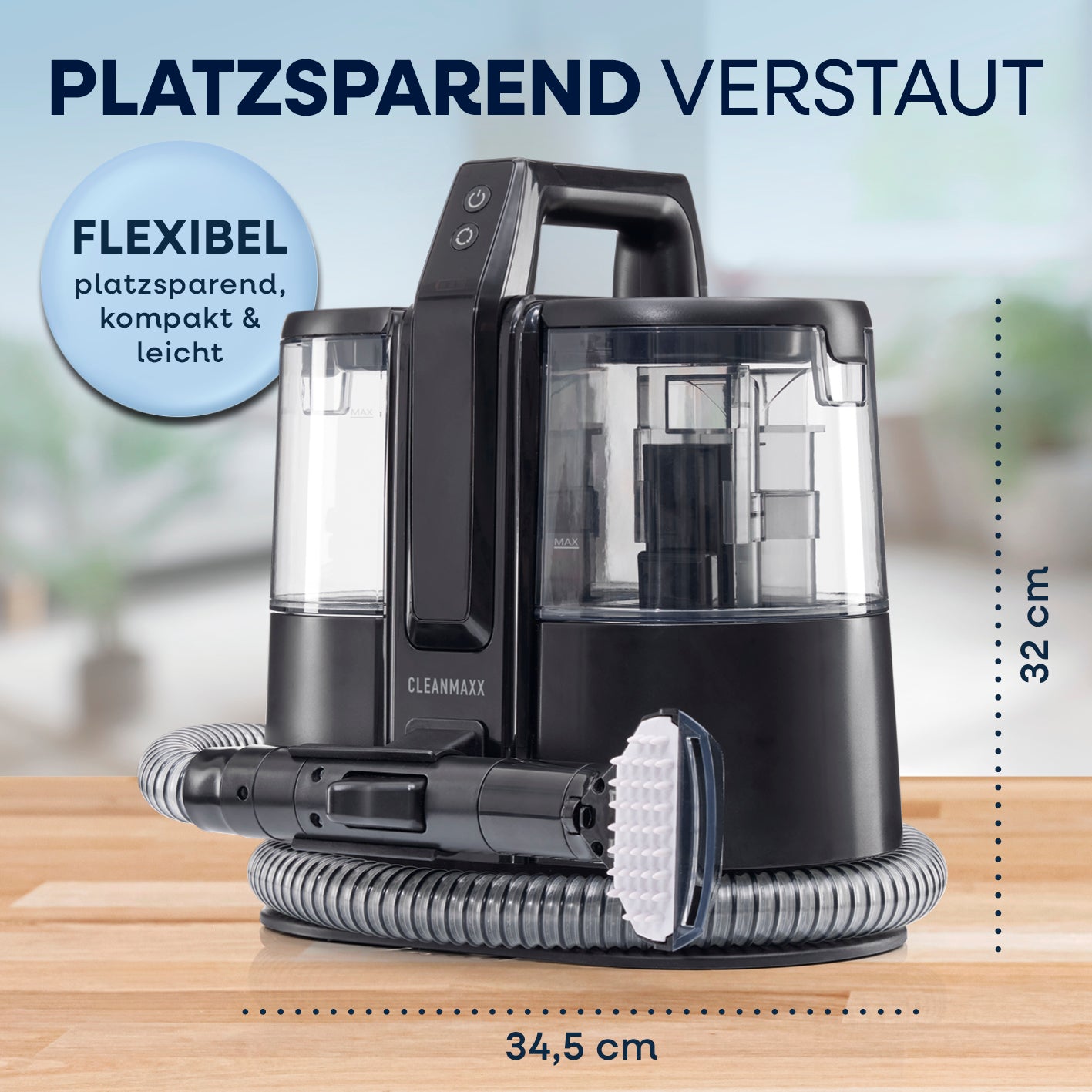 Akku-Polster- & Teppichreiniger Pro inkl. Reinigungskonzentrat