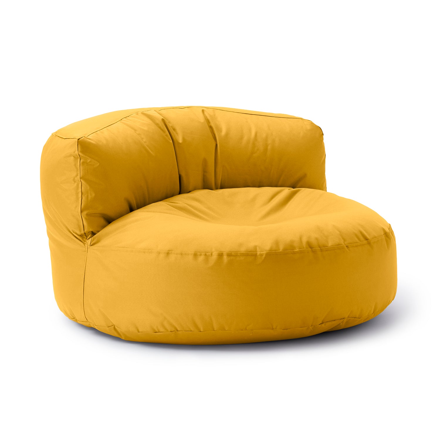 Sitzsack Lounge (320 L) - indoor & outdoor - Senfgelb, großer bequemer Sitzsack mit Rückenlehne, vielseitig für drinnen und draußen.