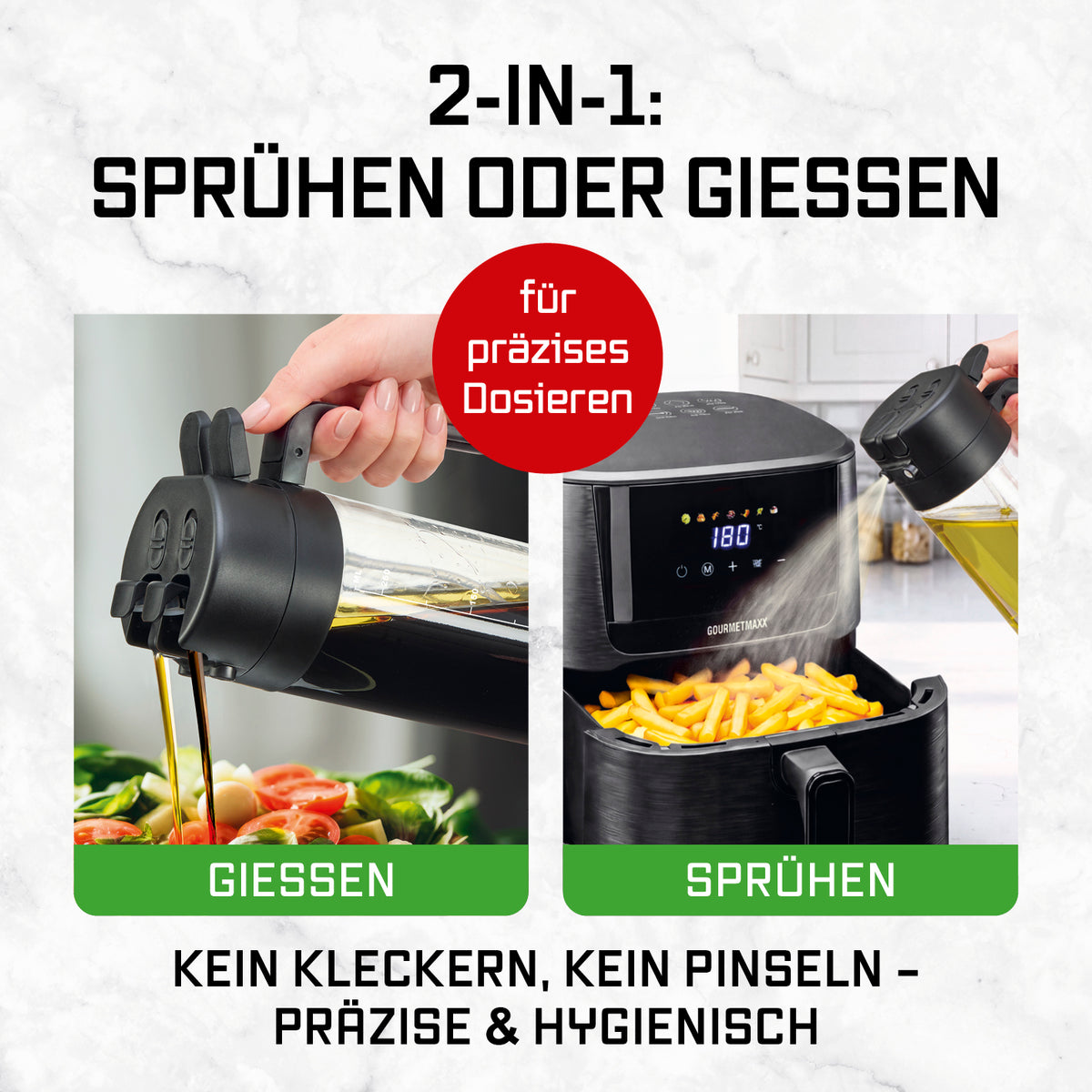 2-in-1-Ölsprüher & -spender DUO