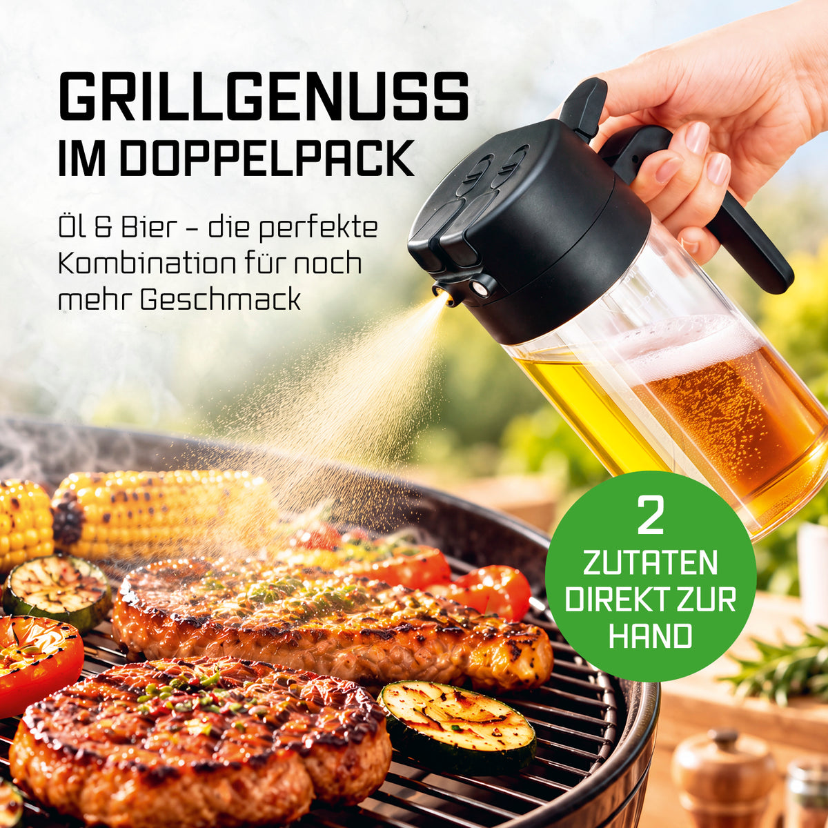 2-in-1-Ölsprüher & -spender DUO