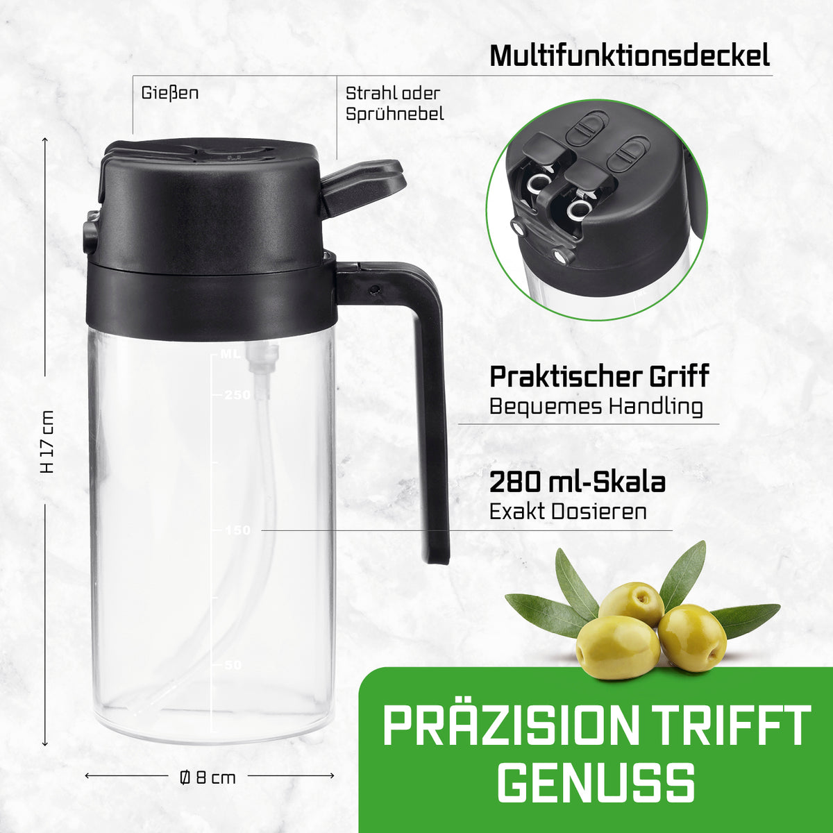 2-in-1-Ölsprüher & -spender DUO