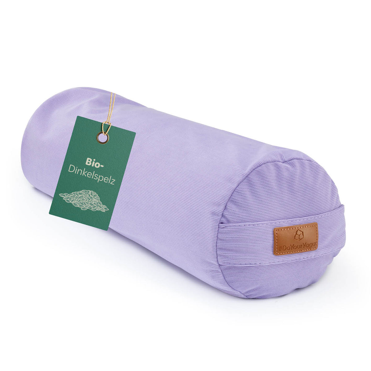 Yoga-Bolster Tarik - gefüllt mit Bio-Dinkelspelz - 68 x 22 x 22 cm - Lila