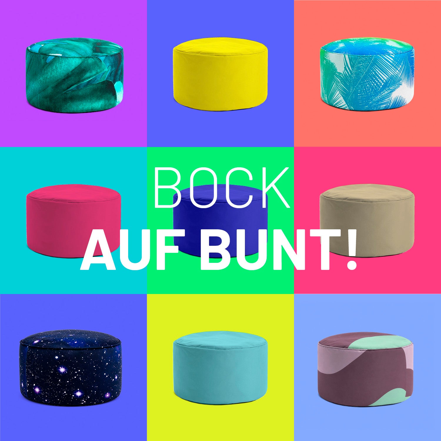 Sitzsack Pouf Botanical