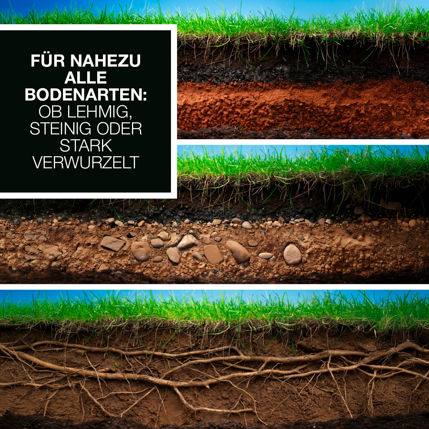Gartenwerkzeug-Set mit Wurzelsägefunktion - 2-tlg.
