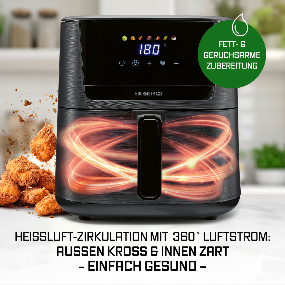 Heißluftfritteuse 6,5 Liter