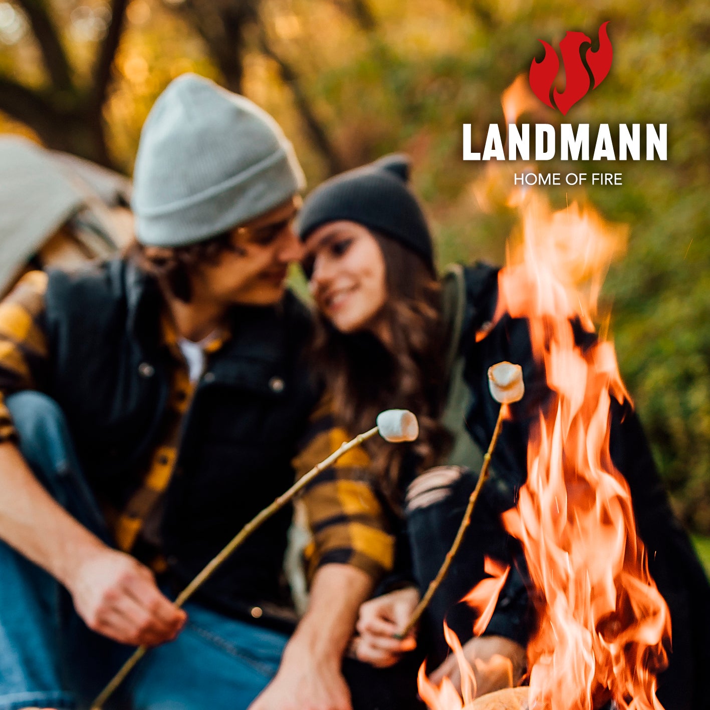 Feuerkorb - 60,5 cm - schwarz mit stabilem Sockel und pulverbeschichtetem Stahl, ideal zum Marshmallows Rösten im Freien.