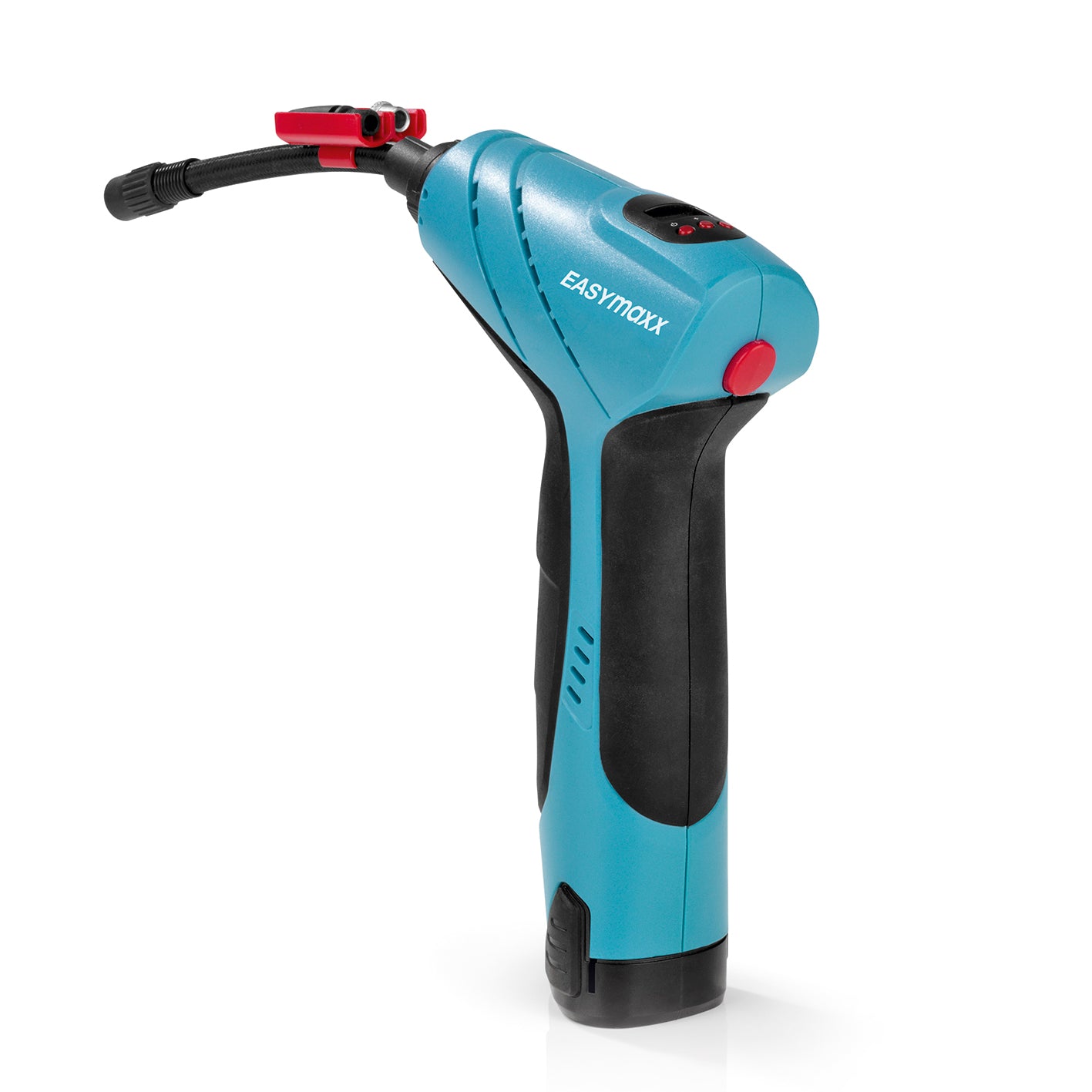 Akku-Handkompressor mit LED-Beleuchtung - blau/schwarz