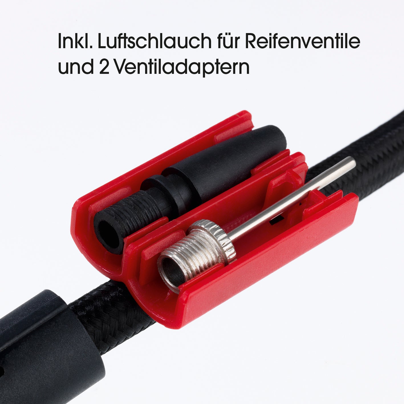 Akku-Handkompressor mit LED-Beleuchtung - blau/schwarz