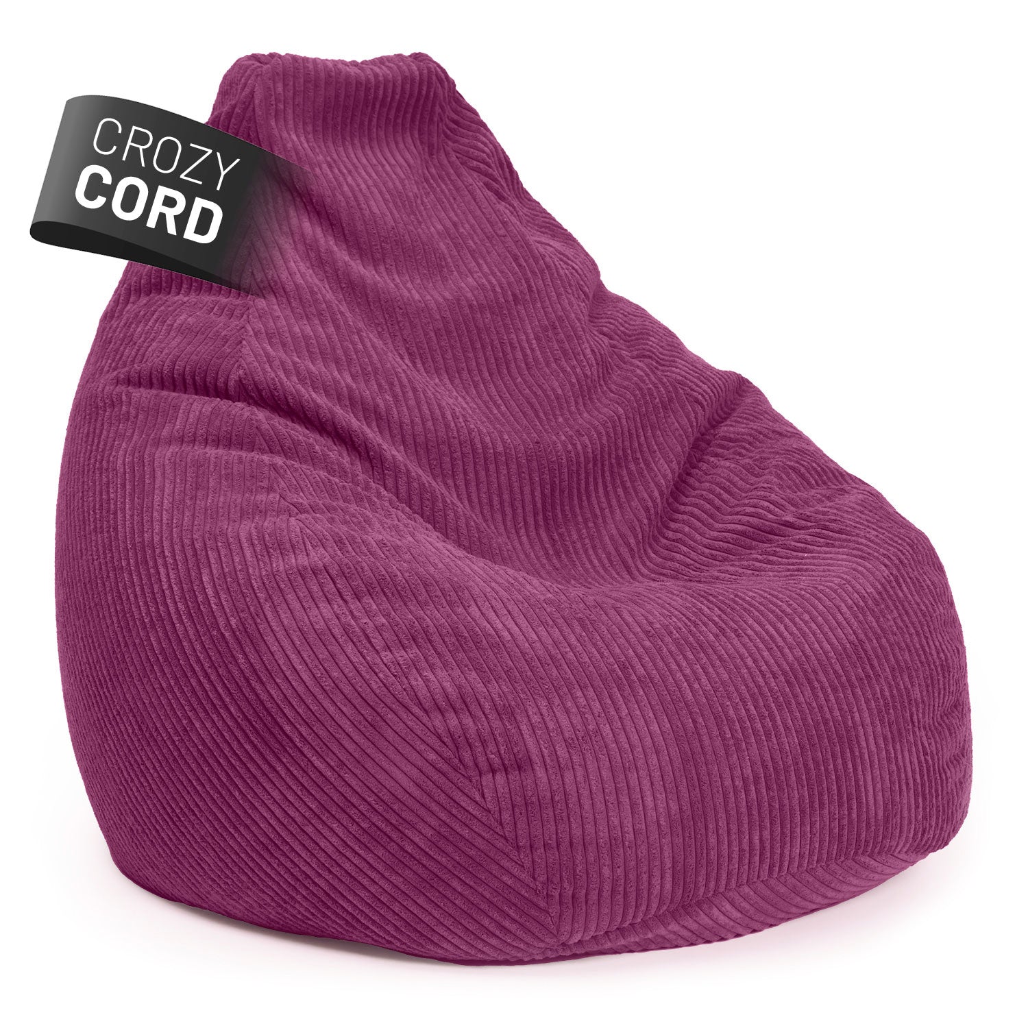 Sitzsack GIANT aus der Cord-Reihe - Weinrot