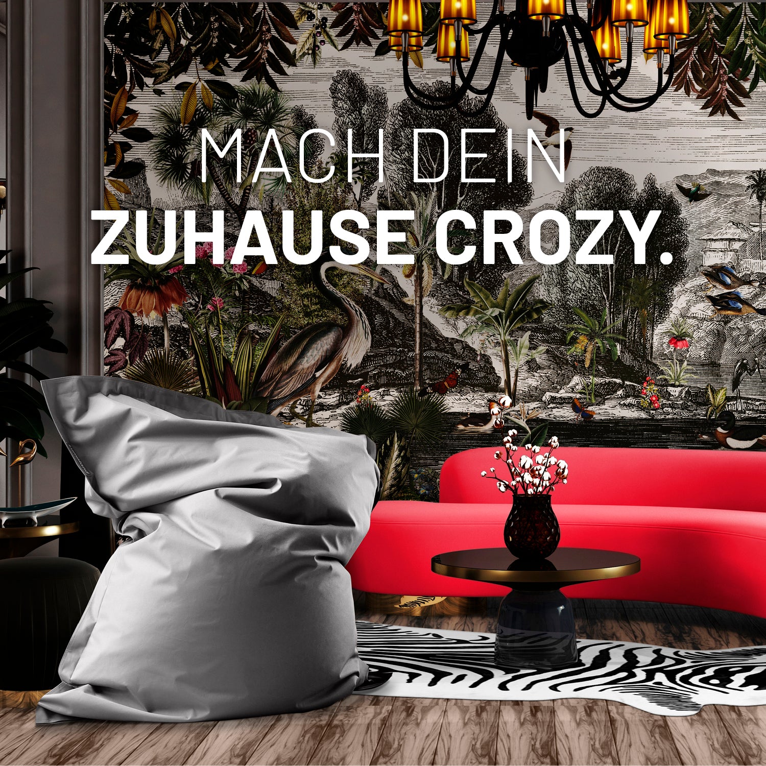 Sitzsack Classic XXL (380 L) in Grau, modern, multifunktional für drinnen & draußen, mit hochwertiger Füllung und verdecktem Reißverschluss.