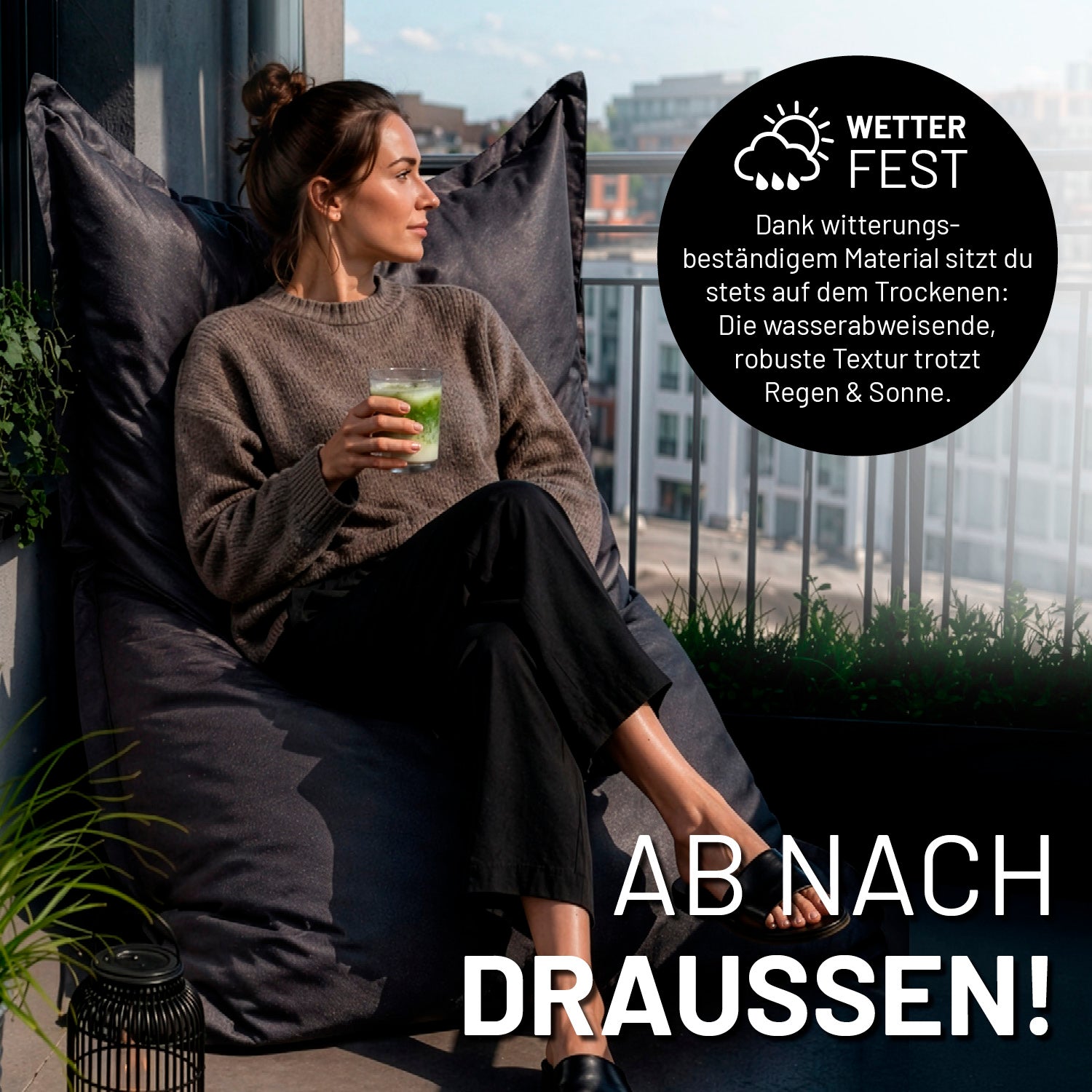 Sitzsack Classic XXL (380 L) - indoor & outdoor - Anthrazit