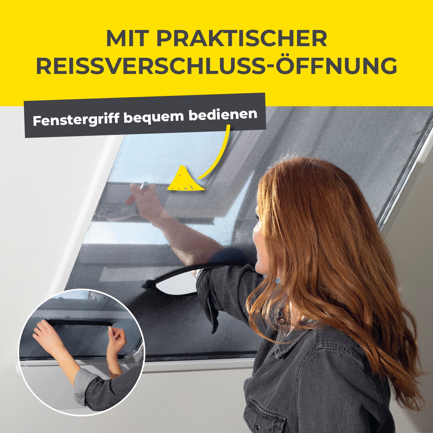 Teleskop-Insektenschutzgitter für Dachfenster - 2er-Set