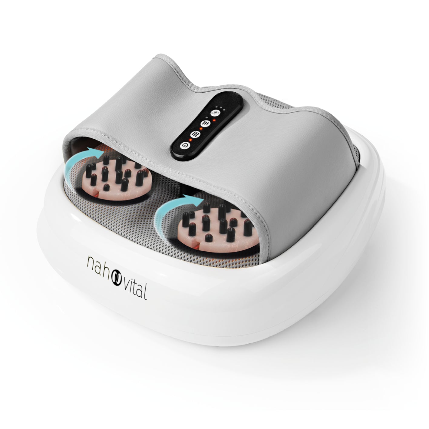 Fuß-Massagegerät Akupressur - weiß/grau