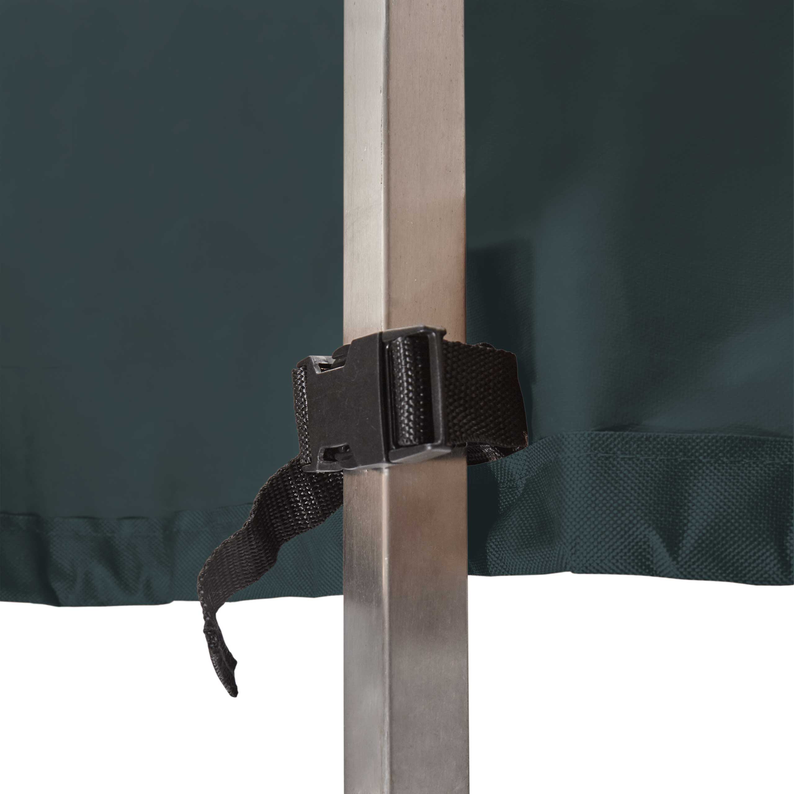 Gartenmöbelabdeckung Grill Abdeckhaube 152,4 x 63 x 125 cm in Grün/Grau mit verstellbarem Gurt für sicheren Halt.