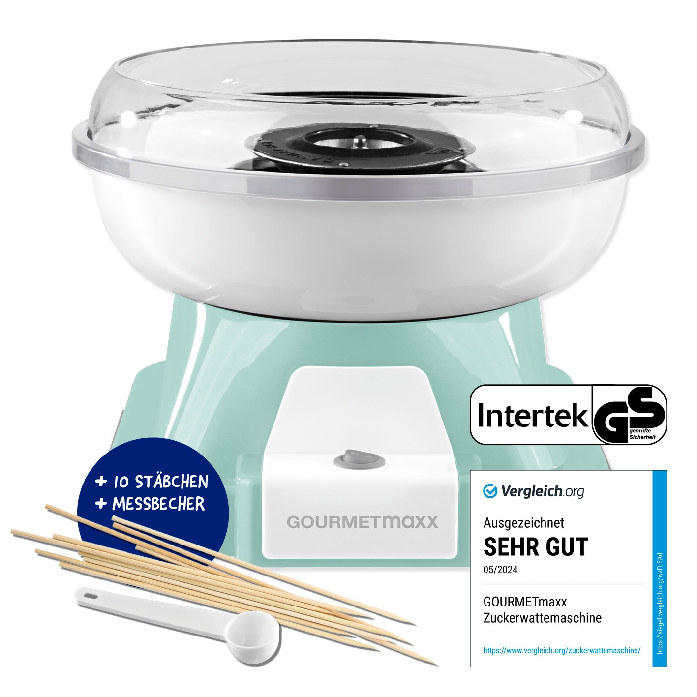 zuckerwatte aufbewahren GOURMETmaxx Zuckerwatte-Maschine