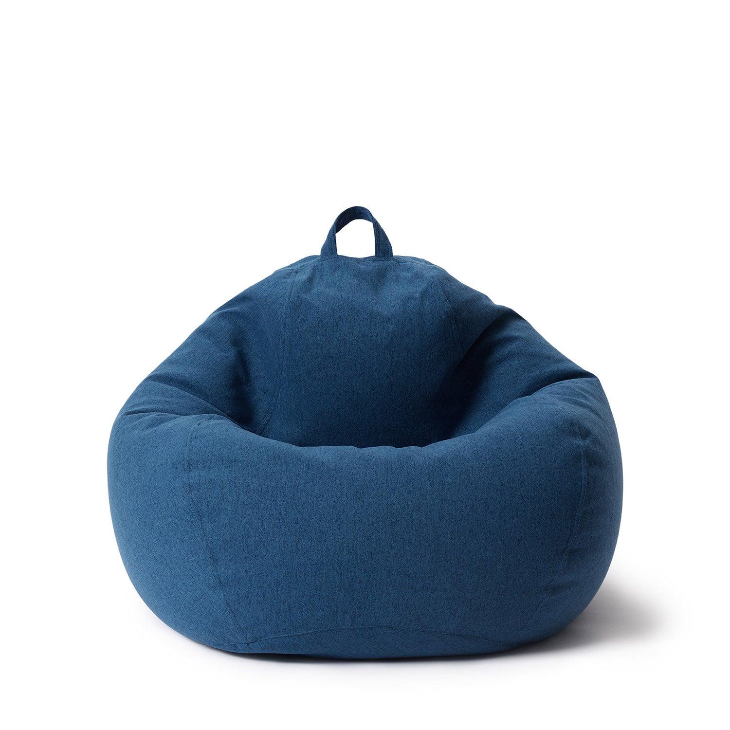 Comfort Line Sitzsack L (185 L) Dunkelblau, indoor, hochwertiger, ergonomischer Bean Bag mit weichem Bezug und Tragegriff.