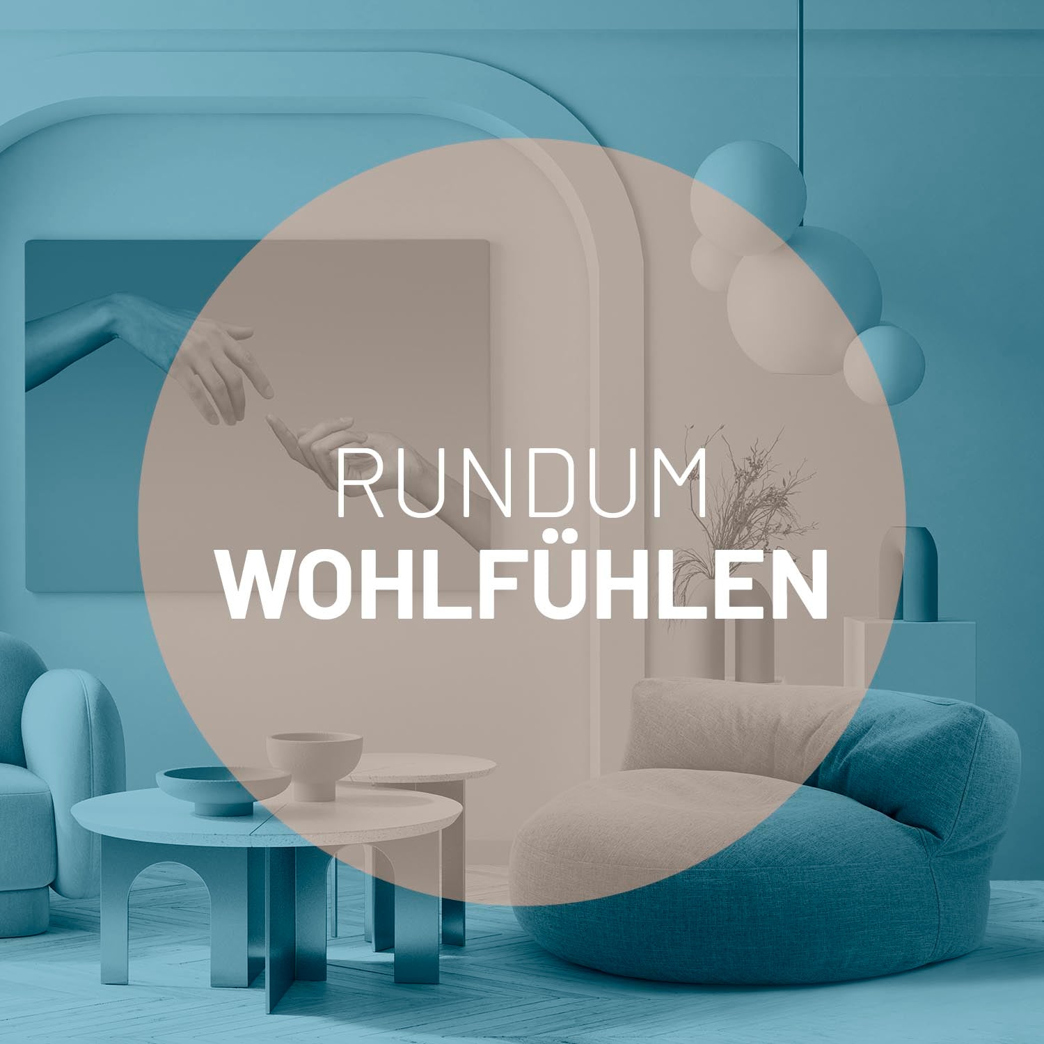 Interior Line Sitzsack-Lounge (320 L) Aquamarin aus leinenartigem Material für gemütliche Indoor-Sitzbereiche.