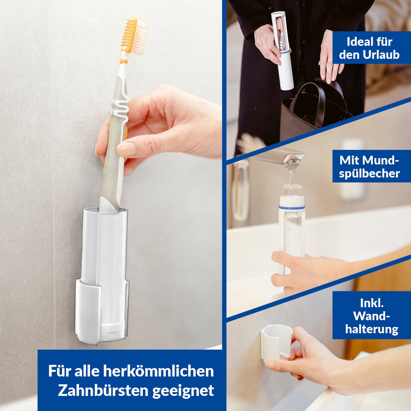 Zahnbürstenbox - weiß