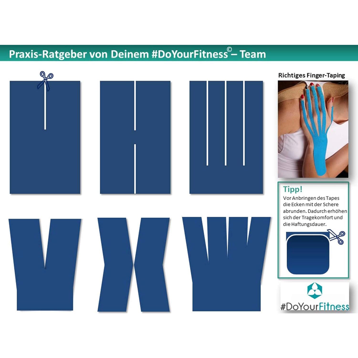 Kinesiologisches Tape - 7,5 cm x 5 m - Dschungel-Tarnfarbe