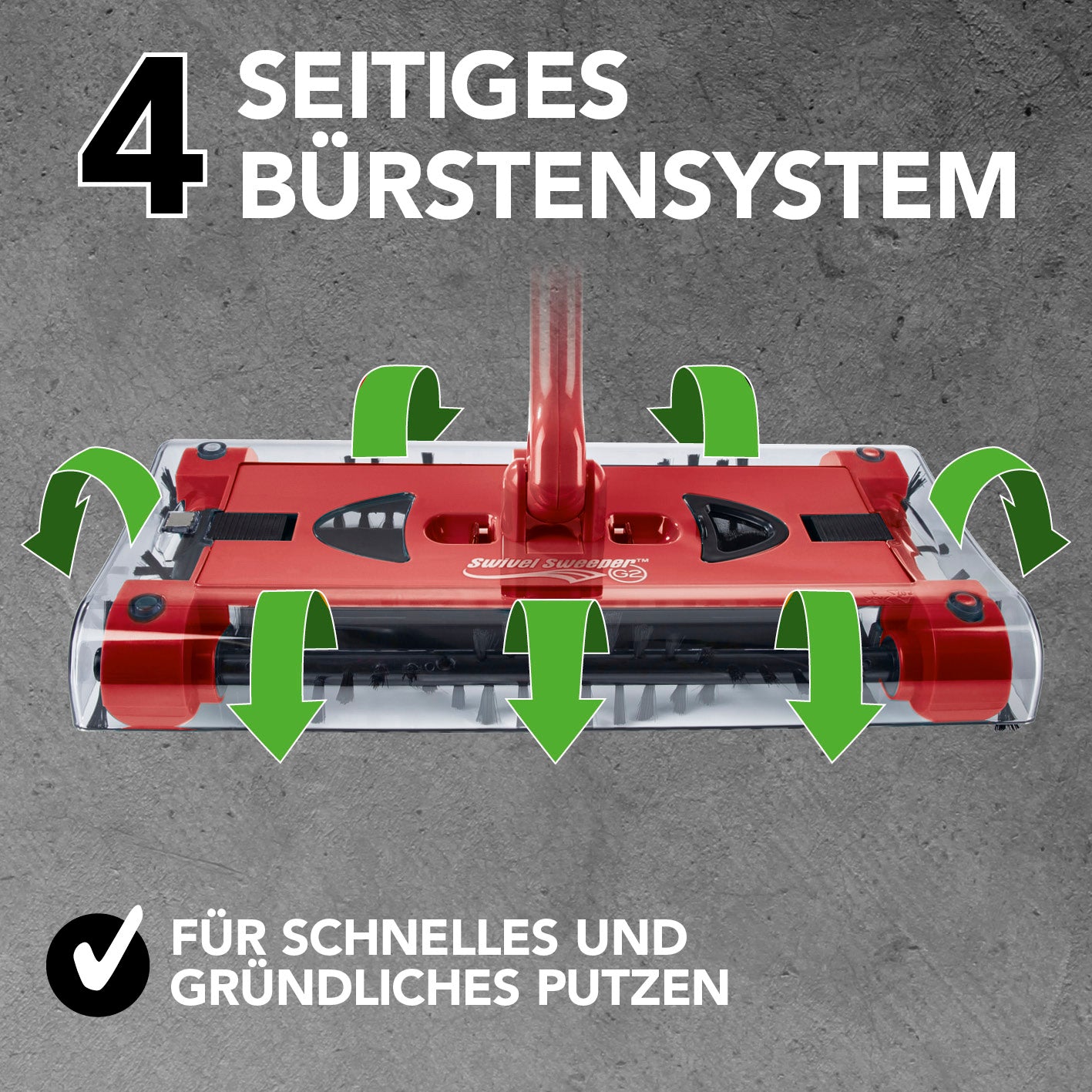 Swivel Sweeper G 2 Akkubesen kabellos - Rot